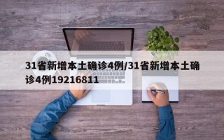 31省新增本土确诊4例/31省新增本土确诊4例19216811