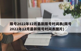 限号2022年12月最新限号时间表(限号2022年12月最新限号时间表图片)