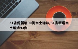 31省份新增90例本土确诊/31省新增本土确诊93例