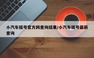 小汽车摇号官方网查询结果/小汽车摇号最新查询